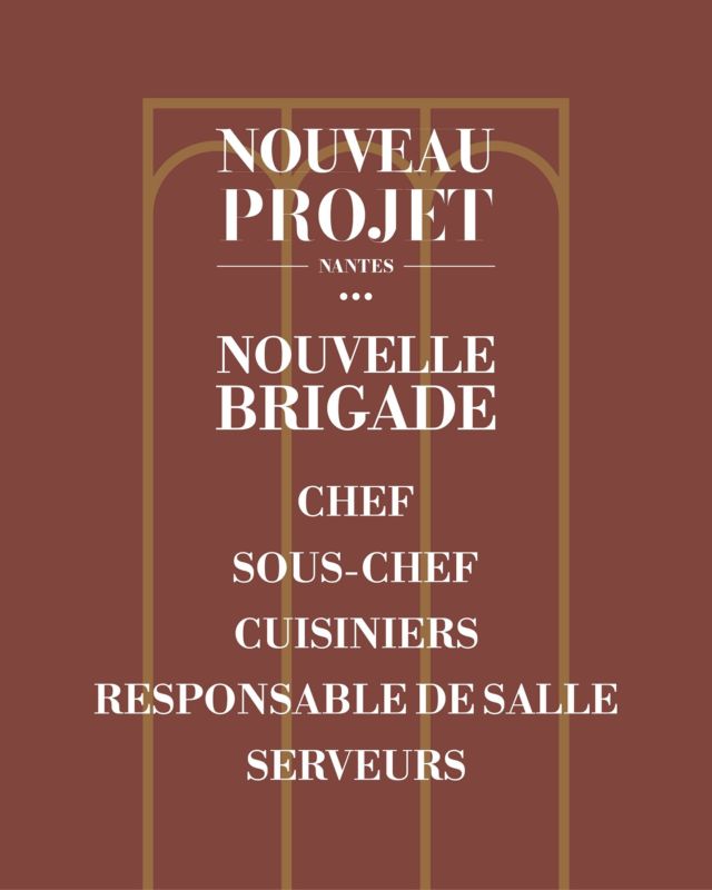 👨🏻‍🍳🤵🏻‍♀️👩🏻‍🍳🤵🏽‍♂️
C’est l’heure de vous l’annoncer!
La famille Lulu s’agrandit !

Pour ce nouveau projet qui verra le jour cet été à Nantes nous recherchons de nouveaux talents aussi bien en cuisine qu’en salle. 
Chef, responsable de salle, cuisiniers, serveurs, apprentis, etc.

Des beaux produits, toujours une éthique de travail, de la cuisine simple mais goûteuse et une belle carte des vins, voici ce qui vous attend .

Envoyez vos candidatures et vos éventuelles questions concernant ces postes à lulurouget@orange.fr ou bien en DM!

Vous êtes toutes et tous les bienvenus, les seuls mots d’ordre, motivation, envie et respect !

À vous de jouer la brigade !

#recrutement #staff #nouveauprojet #nantes #lafamillesagrandit #restaurant #qualité #produits #simplicité #gourmandise